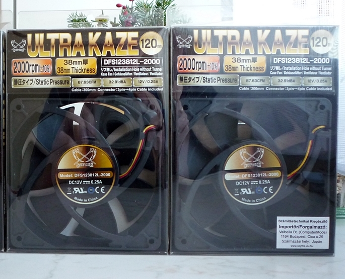 Scythe Ultra Kaze ventilátorok